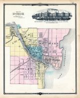 Oshkoch City Map, Wisconsin State Atlas 1878